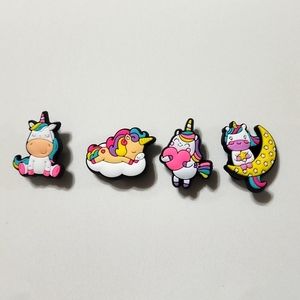 Unicorn Jibbitz for Crocs 4 pcs.